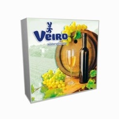 VEIRO   Салфетки  3-х сл. 33 х 33  20шт.  ВИНТАЖ - ВИНО 4966077617175_gen