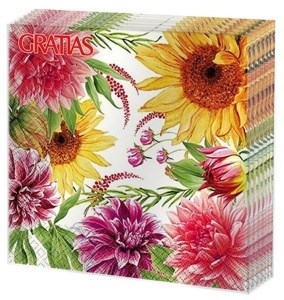 Салфетки бумажные Gratias Цветение в саду 33х33 см 3 слоя 20 штук 4680004094722