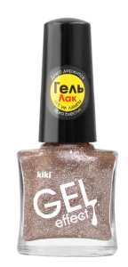 Лак для ногтей KIKI Gel effect тон 073 Золотистый металлик 4673746082843