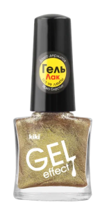 Лак для ногтей KIKI Gel effect тон 051 Золотистый металлик 4673746080146