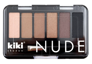 Тени KIKI 6-ти цветные NUDE 903 Беж, Кофе с молок, Ирис, Олив, Шок, Черный 7262701309032