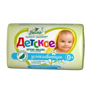 ВЕСНА Детское успокаивающее (с экстракт. ромашки) 90г мыло 4601313011651