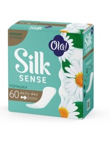 Прокладки ежедневные Ola! Silk Sense Daily Deo Ромашка, 60шт 4630038000213