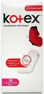 Прокладки Ежедневные  КОТЕКС Ультратонкие Део 20х16 5029053548241