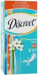 Прокладки ежедневные Discreet Deo Spring Breeze Multiform (Весенний бриз) 60 штук 8001090170316