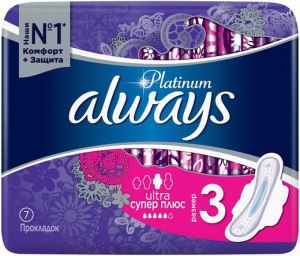 Прокладки гигиенические Always Ultra Platinum Super Plus, 7шт 8001090430625