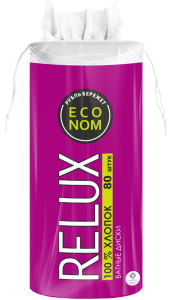 RELUX  Ватные диски 80шт. 4607016282671