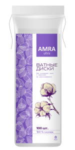 Ватные диски AMRA 100 штук 4607016282466