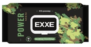 EXXE MEN Влажные полотенца POWER, 60 штук 4620739985476