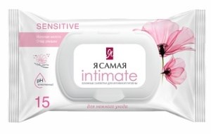 Влажные салфетки Я Самая Интимный уход 15 штук 4607068620254