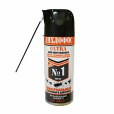 Дихлофос  АЭРОПРО  №1   Ультра   Универ. б/запаха  с труб.   600  мл 4605632246589