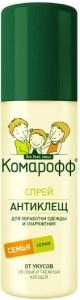 Спрей от клещей КомарОФФ Антиклещ для одежды и снаряжения 125 мл 4602666780805