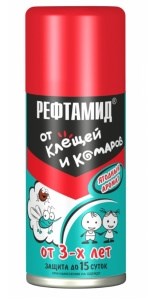 Аэрозоль от комаров детский Рефтамид Baby (5+) 100 мл 4600171127634