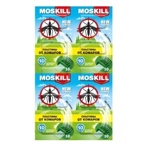 МОСКИЛЛ  Пластины от комаров  10шт 4607005322661
