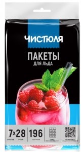 ЧИСТЮЛЯ пакеты для приготовления льда 7 шт. по 28 ячеек 4601892010380