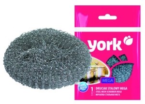 Мочалка для посуды York Стальная МЕГА 1 штука 5903355003267