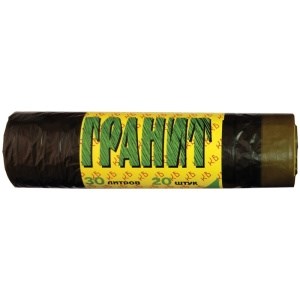 Мешки для мусора Концепция Быта Гранит с завязками 30 л 20 штук 4607014440523