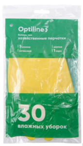 Перчатки резиновые Optiline размер S 2001802826469