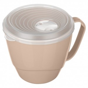 КОНТЕЙНЕР-КРУЖКА ДЛЯ БУЛЬОНА 0,72Л (Темно-бежевый) 4680014230141