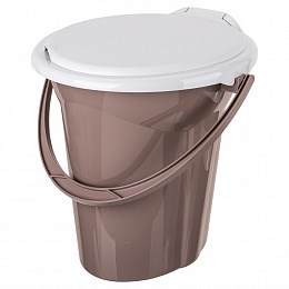 ВЕДРО-ТУАЛЕТ "ЛОТОС" 19Л (Темно-бежевый) 4607016814285