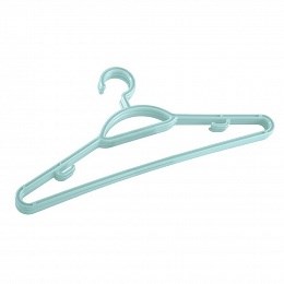 КОМПЛЕКТ ВЕШАЛОК ДЛЯ ЛЕГКОЙ ОДЕЖДЫ Р.48 (3 ШТ) (Светло-голубой) 4607016813776