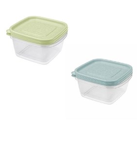 КОМПЛЕКТ КОНТЕЙНЕРОВ "АРТ-ДЕКОР" 1Л (2 ШТ) (Зеленый) 4607016815237