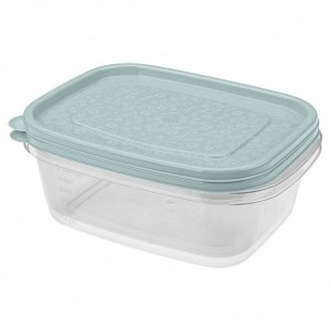 КОМПЛЕКТ КОНТЕЙНЕРОВ "АРТ-ДЕКОР" 1,25Л (2 ШТ) (Светло-голубой) 4607016815244