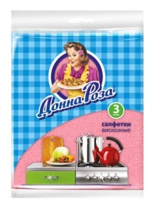 Салфетки вискозные Донна Роза 3 штуки 4601892006390