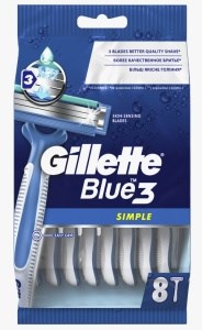 GILLETTE Blue Simple3 Бритвы одноразовые 8шт 7702018429660