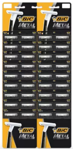 Станок для бритья одноразовый Bic Metal для жесткой щетины, 36шт 3086126726670