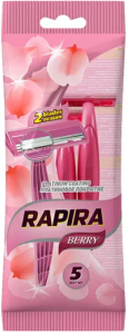 Одноразовый cтанок для бритья Rapira Berry 5 штук 4601236000855