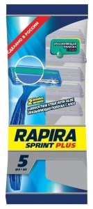 Одноразовый cтанок для бритья Rapira Sprint Plus 5 штук 4601236001180