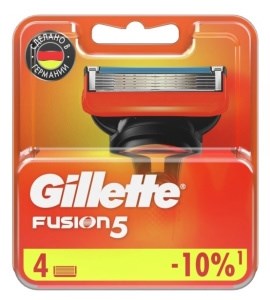 Сменные кассеты для бритья Gillette Fusion 4 штуки 7702018874460