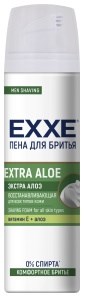 EXXE Пена для бритья EXTRA ALOE (восстанавливающая), 200 мл 4620739984424