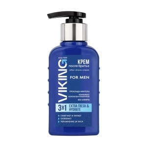 Викинг Крем п/бритья 3 в 1 "EXTRA FRESH & HYDRATE", увлажнение, 200 мл 4650212711278