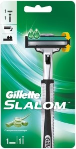 Станок для бритья Gillette Slalom с 1 сменной кассетой 7702018867790
