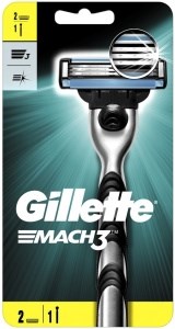 Станок для бритья Gillette Mach3 и 2 сменные кассеты 7702018020706