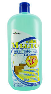 Аромика  Жидкое мыло  для стирки 1100мл  Снежные вершины 72%  Отбел-ль 4870007226361