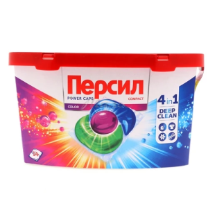 Капсулы для стирки Персил Пауэр 4в1 КОЛОР  14шт 4660286507608