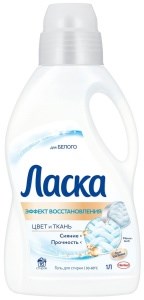 Гель для стирки Ласка для Белого 1 л 9000101409543