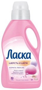 Гель для стирки Ласка Шерсть и Шелк 1 л 9000101409581