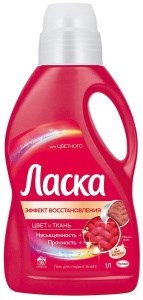Гель для стирки Ласка для Цветного 1 л 9000101409468