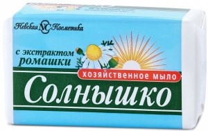 Хозяйственное мыло Невская косметика Солнышко с экстрактом ромашки 140 г 4600697111476