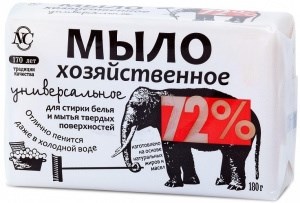 Хозяйственное мыло Невская Косметика 72% Универсальное 180 г 4600697111438
