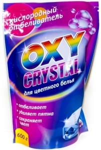 Кислородный отбеливатель Oxy crystal для цветного белья 600 г. 4607017942222
