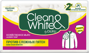 Хозяйственное мыло Duru Clean&White Против пятен 1205 г 8690506521905
