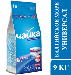 Стиральный порошок Чайка Универсал Балтийское море 9 кг 4814628003833