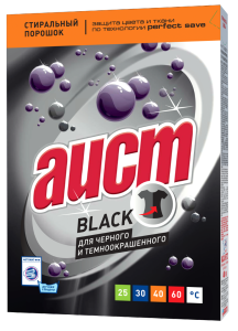 Стиральный порошок Аист Black для черного и темноокрашенного 400 г 4600905004484