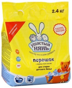 Стиральный порошок Ушастый нянь для детского белья 2,4 кг 4600697010137