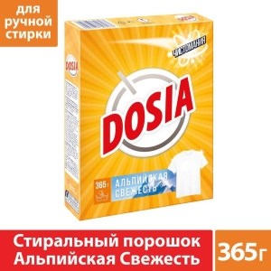 Стиральный порошок Dosia Альпийская свежесть для ручной стирки 365 г 5903267306173